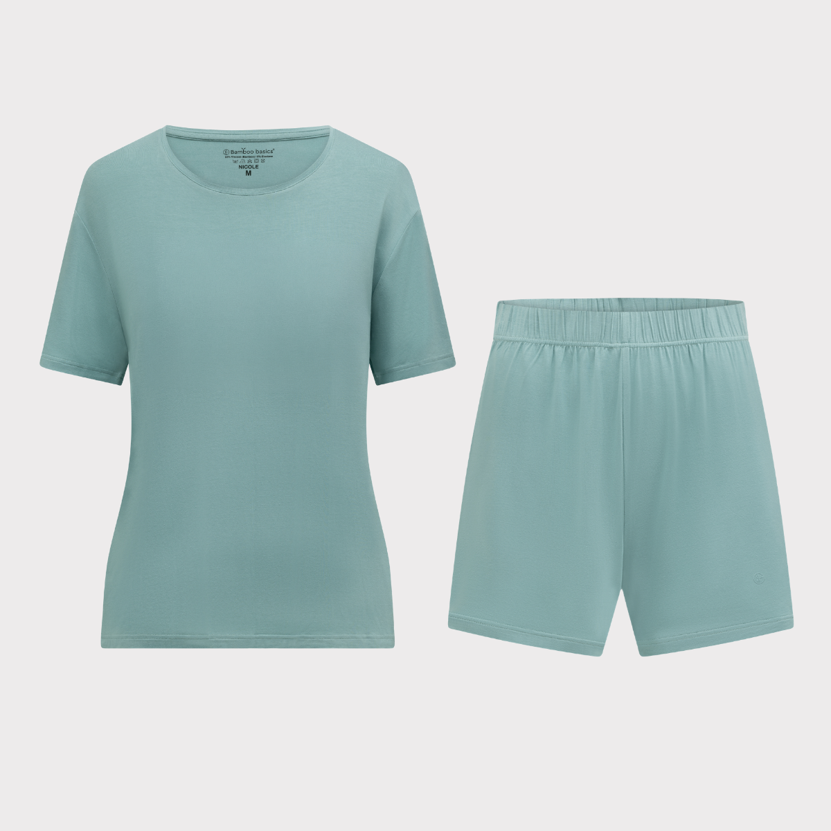 Pyjama set korte mouw Nicole - Groen