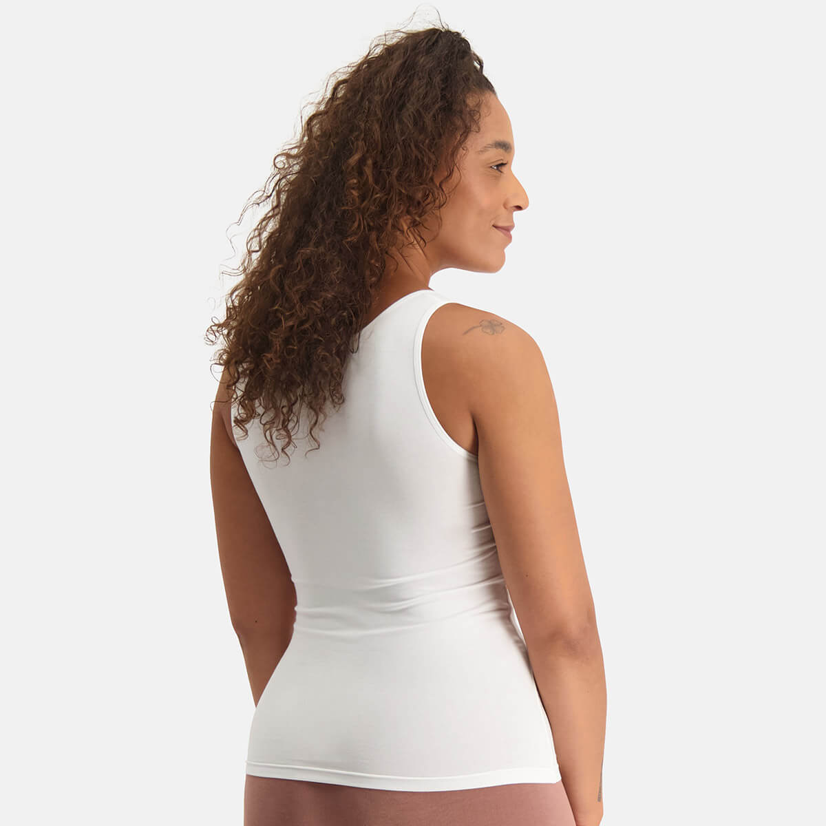 Bamboo Basics - Singlets Alice  - Wit