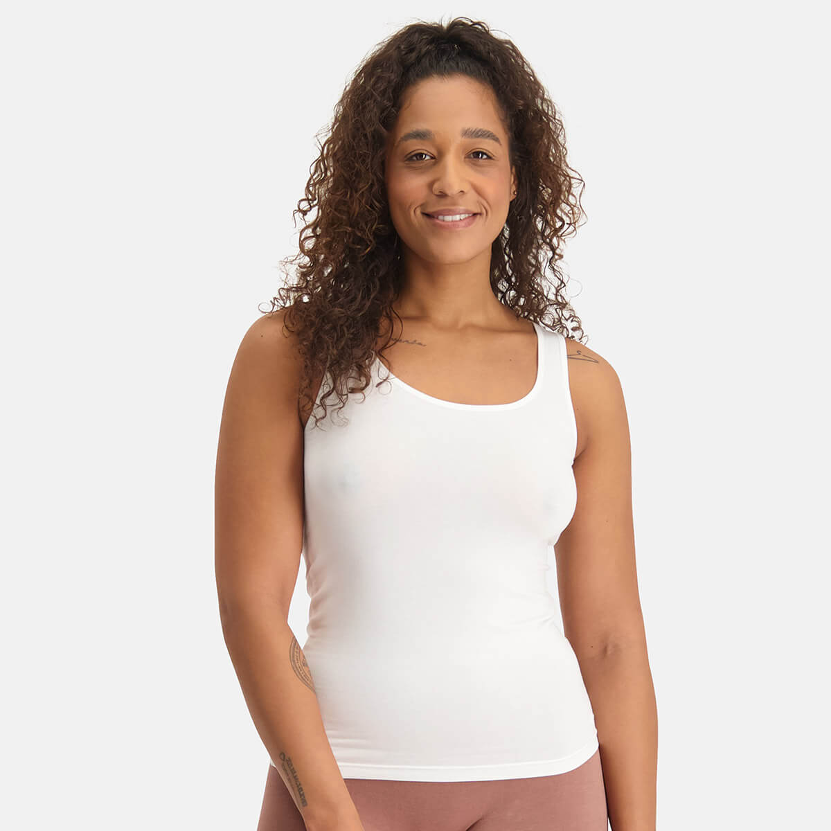 Bamboo Basics - Singlets Alice  - Wit