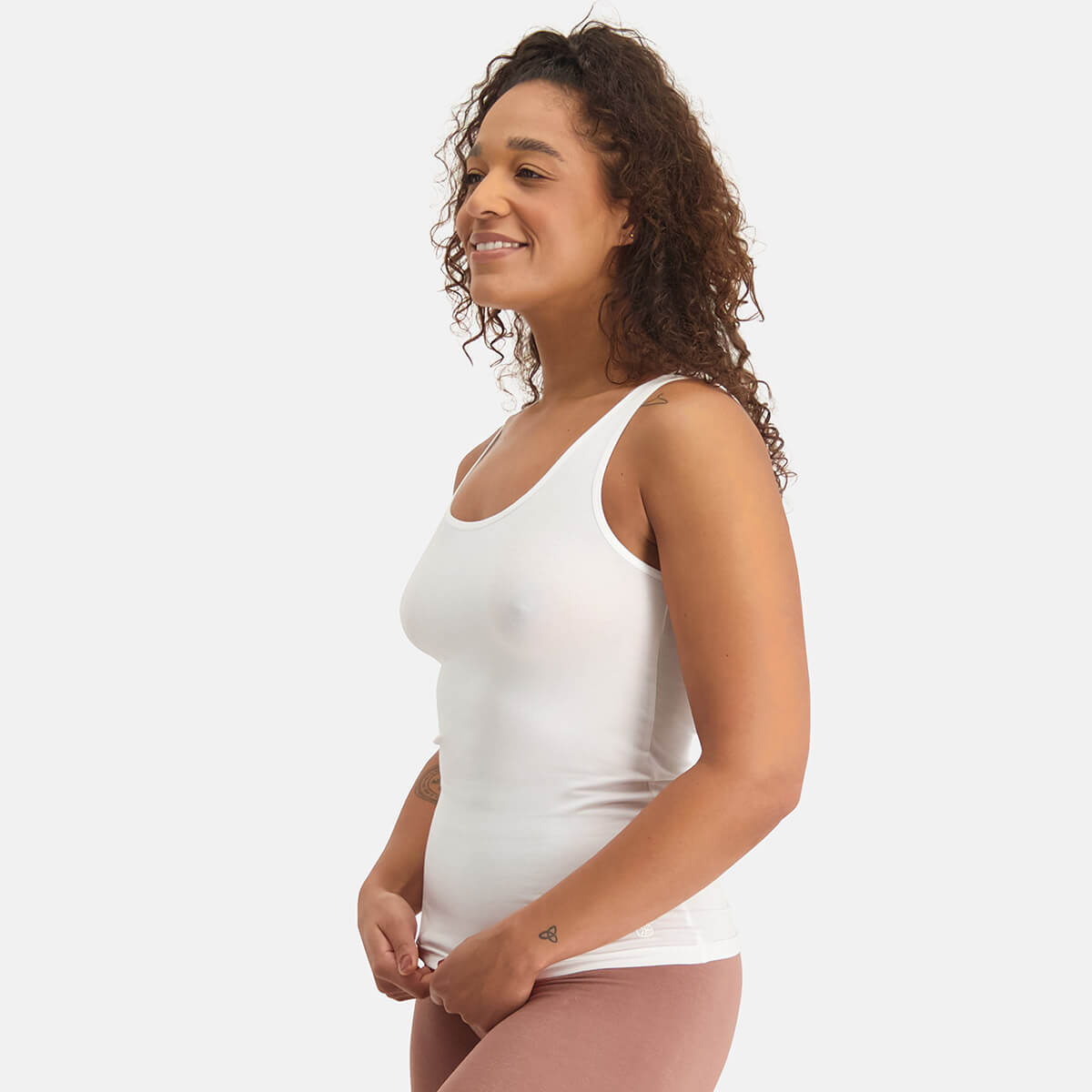 Bamboo Basics - Singlets Alice  - Wit