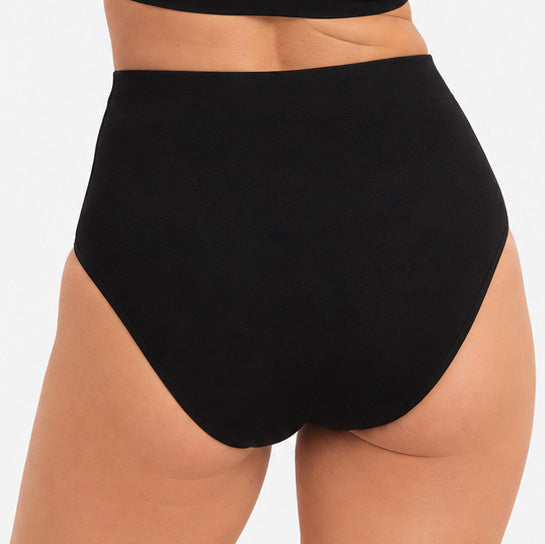 Seamless Extra High Briefs Amy (2-pack) - Zwart