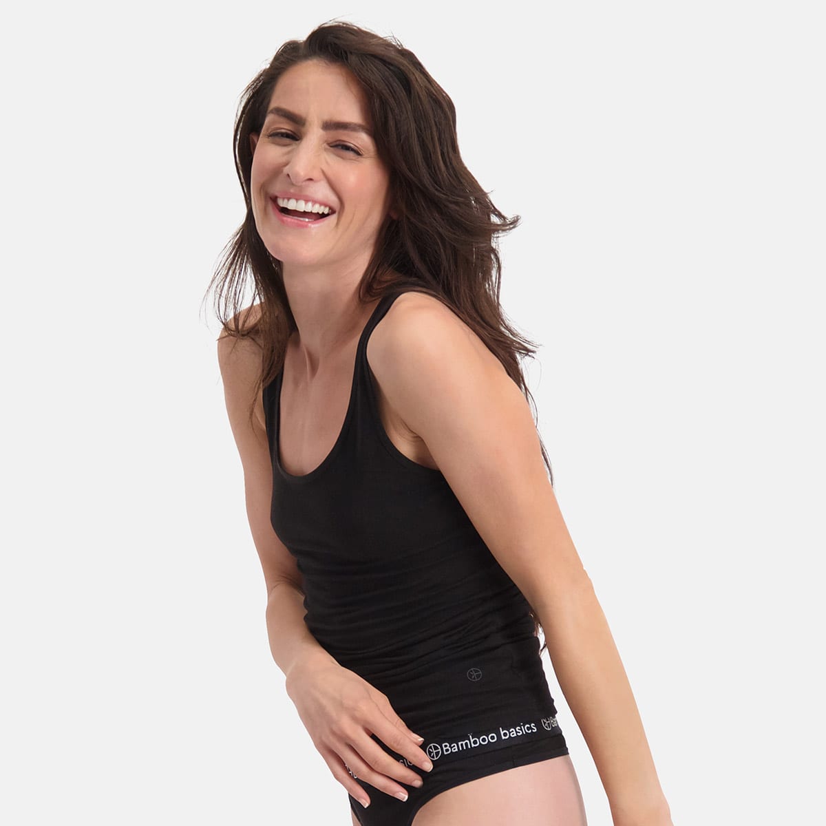 Bamboo Basics - Singlets Anna  - Zwart