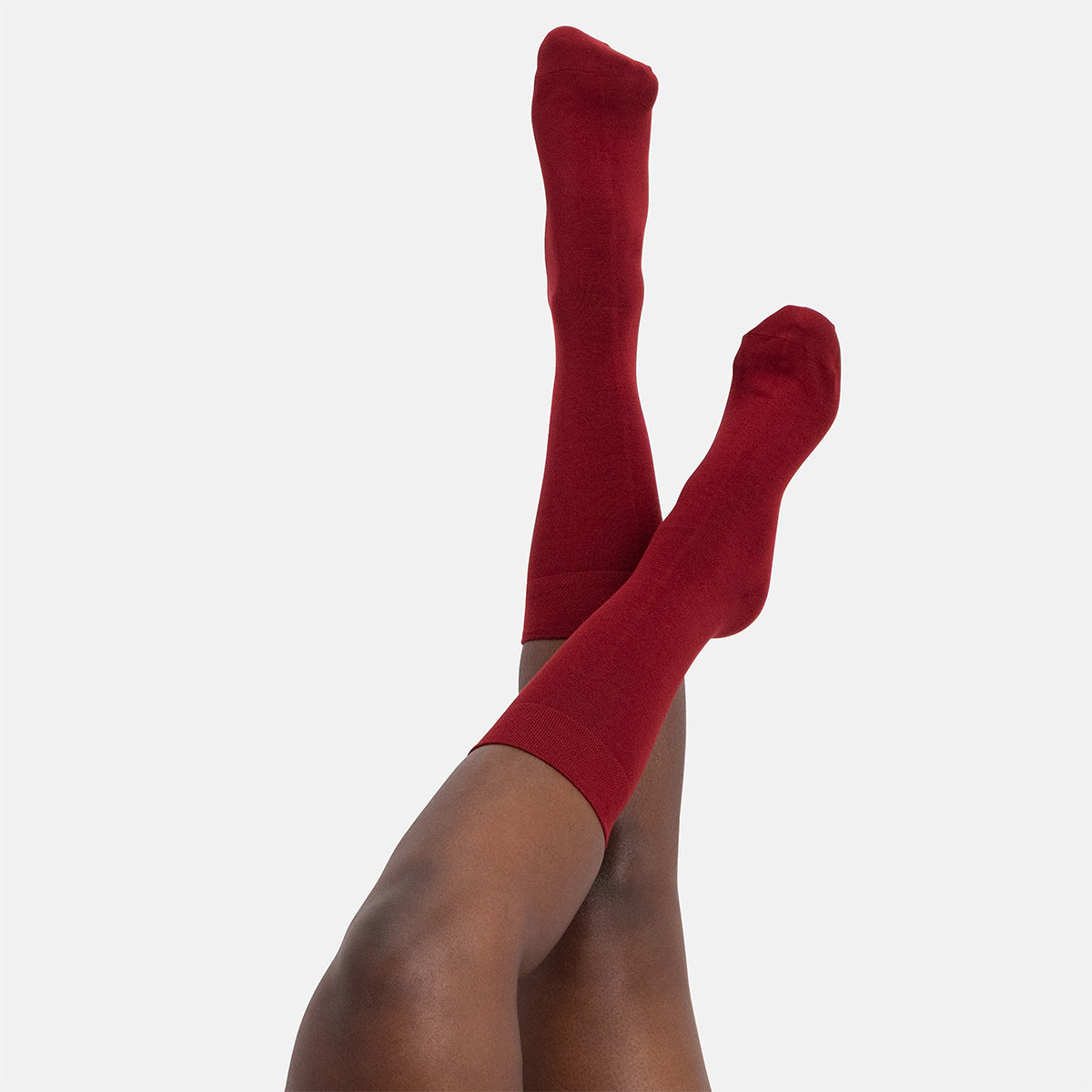 BEAU sok bordeaux dames