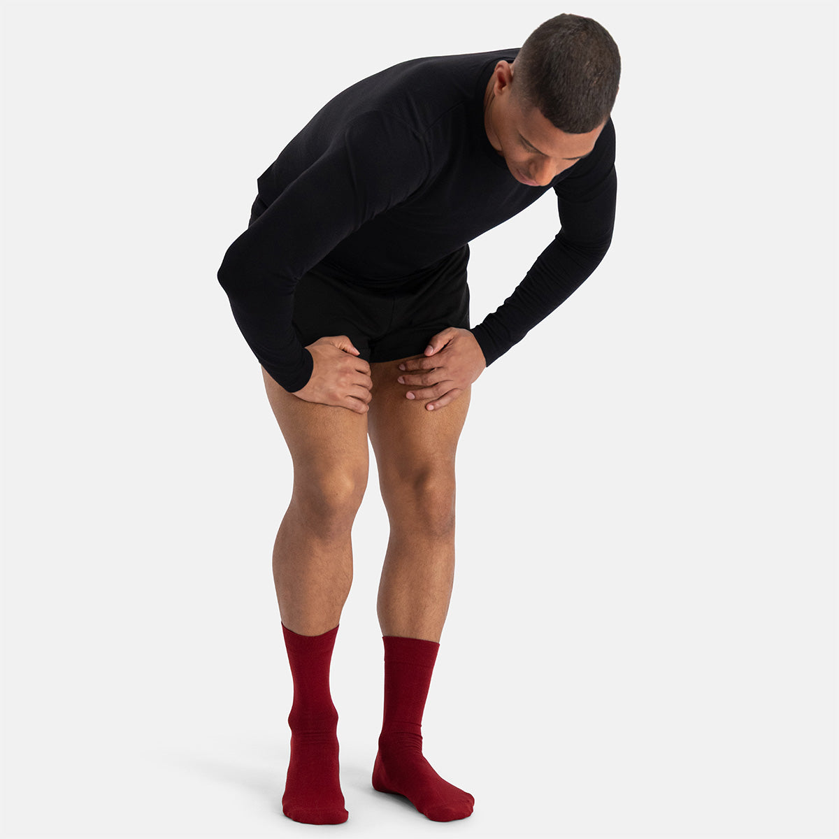 BEAU sok bordeaux heren