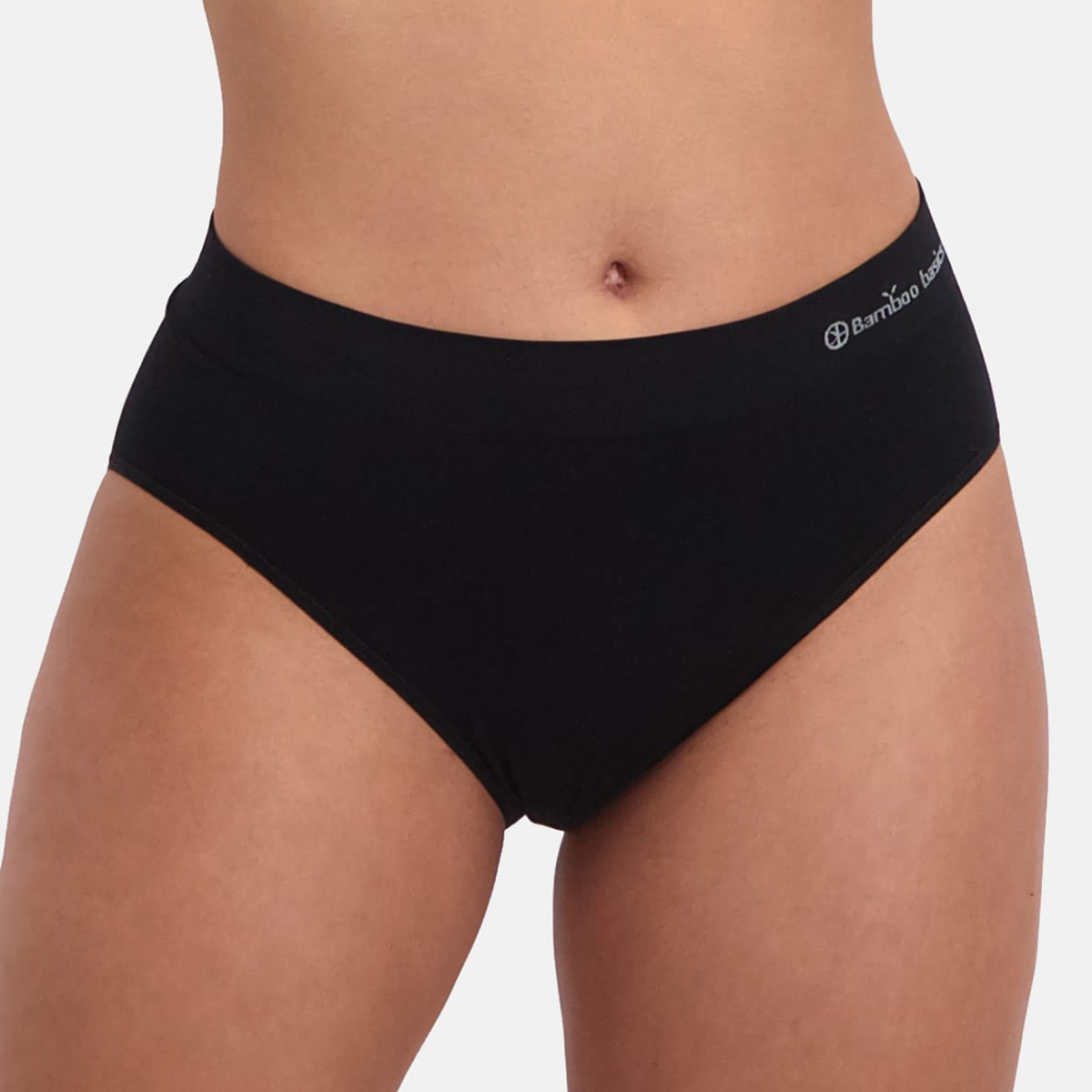 Bamboo Basics - Seamless Full Briefs Belle  - Zwart