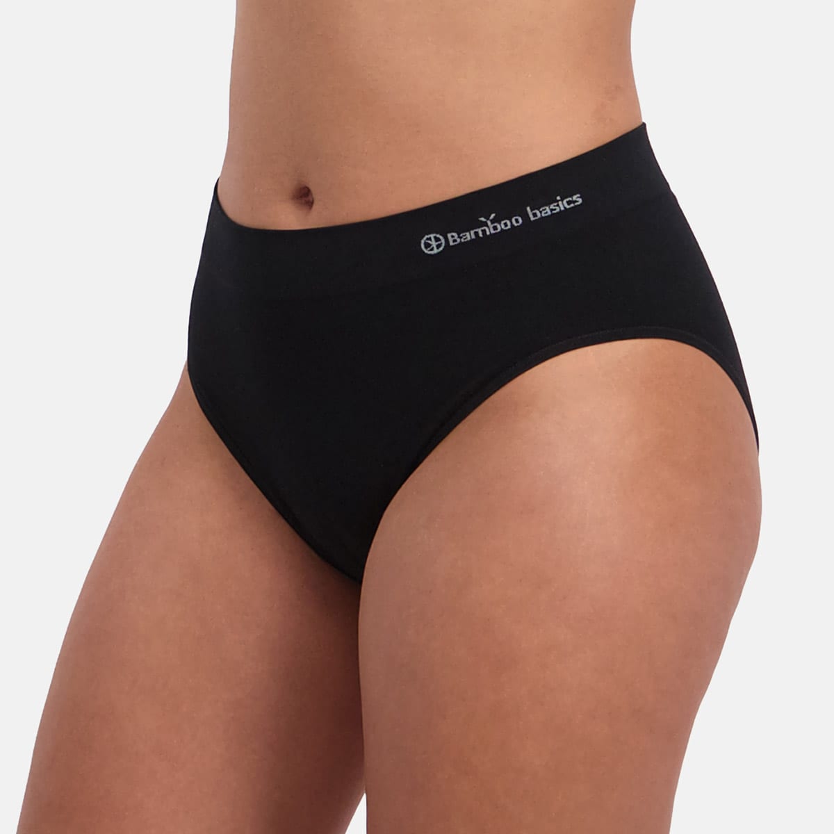 Bamboo Basics - Seamless Full Briefs Belle  - Zwart