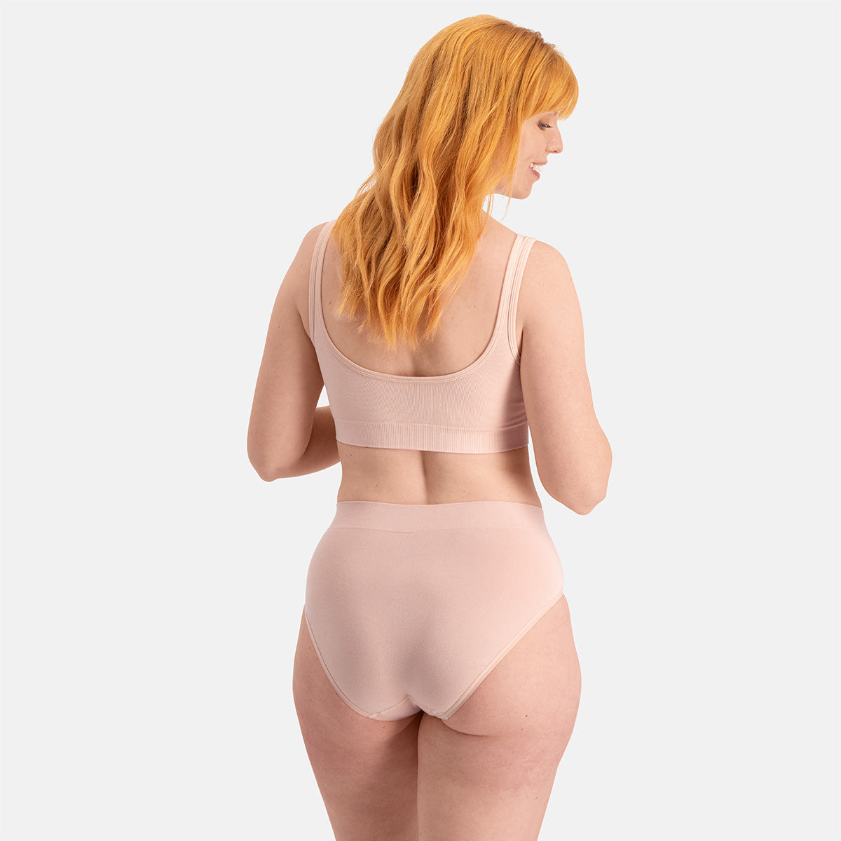 Bamboo Basics - Seamless Full Briefs Belle  - Roze