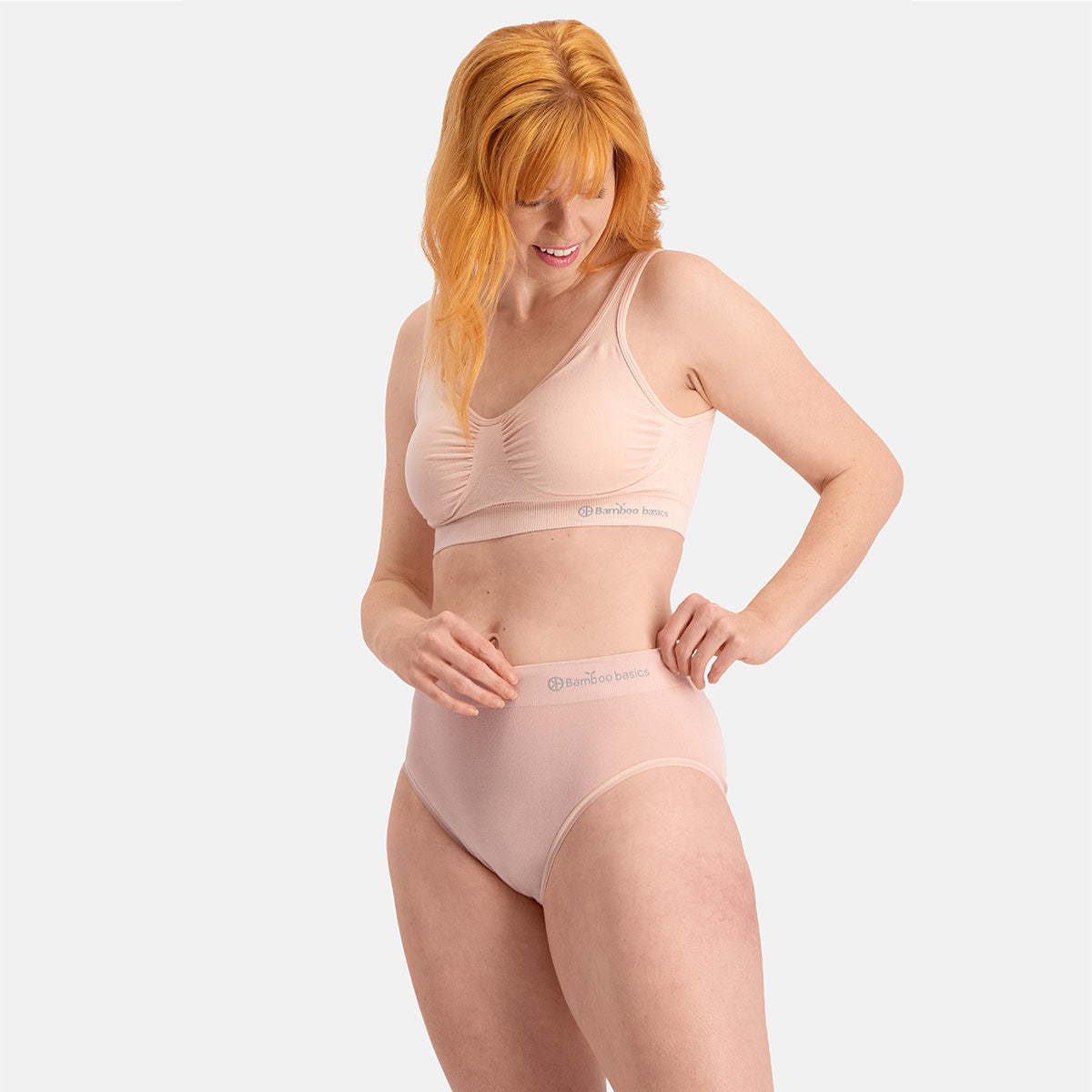 Bamboo Basics - Seamless Full Briefs Belle  - Roze