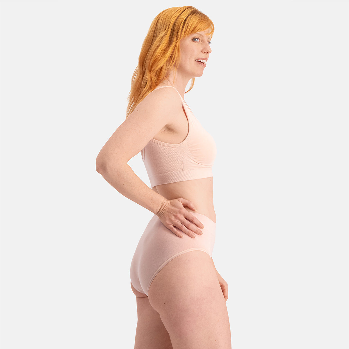 Bamboo Basics - Seamless Full Briefs Belle  - Roze