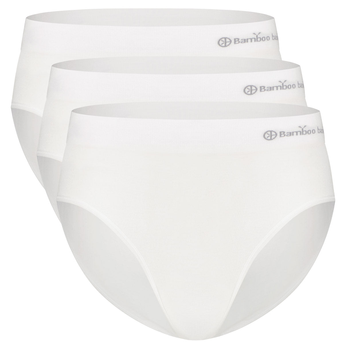 Bamboo Basics Seamless Full Briefs Belle  - Wit - pack shot