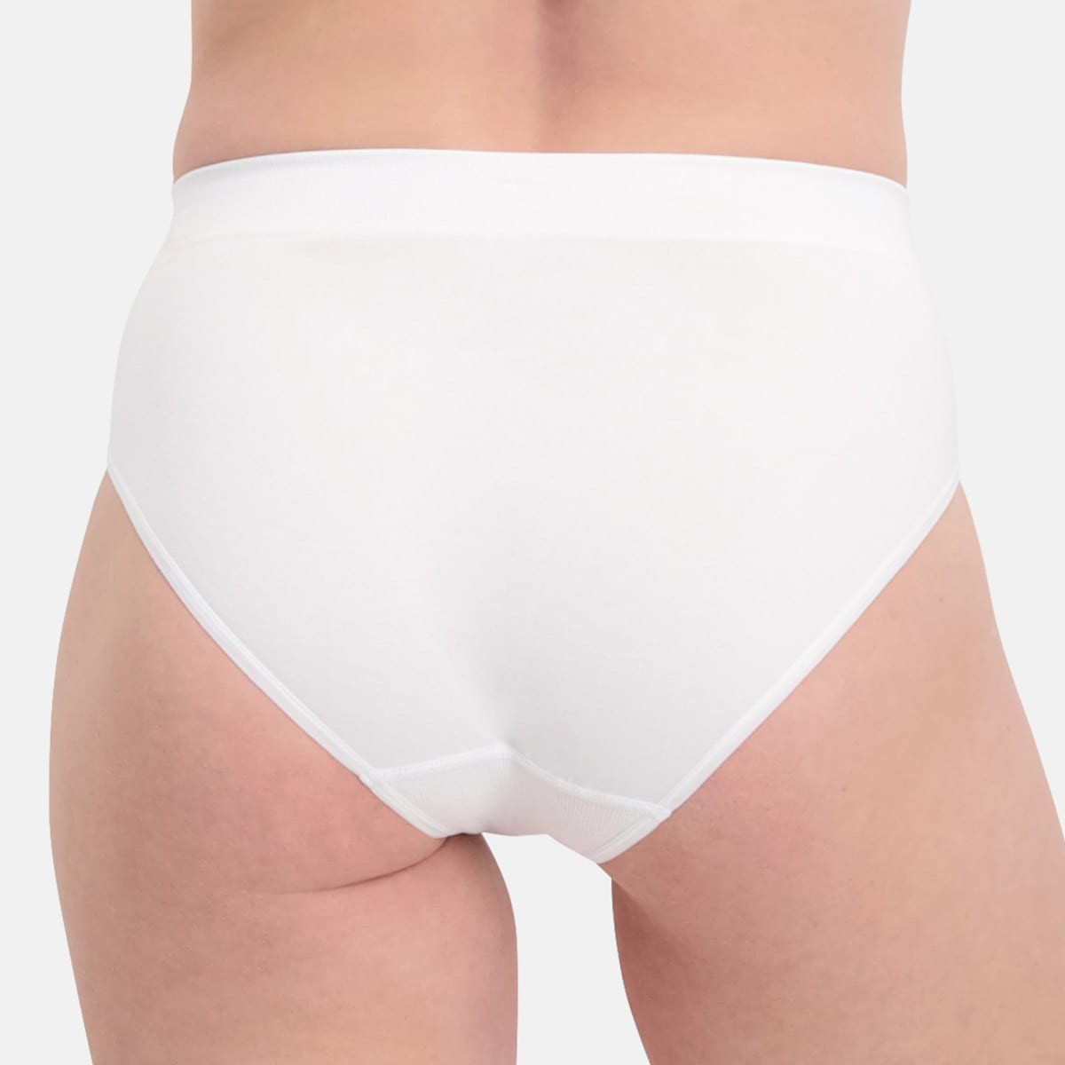 Bamboo Basics - Seamless Full Briefs Belle  - Wit