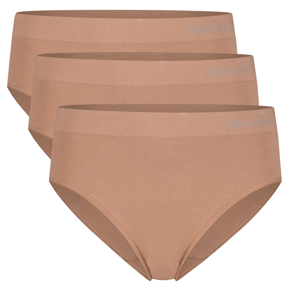 Bamboo Basics Seamless Full Briefs Belle  - Tan - pack shot