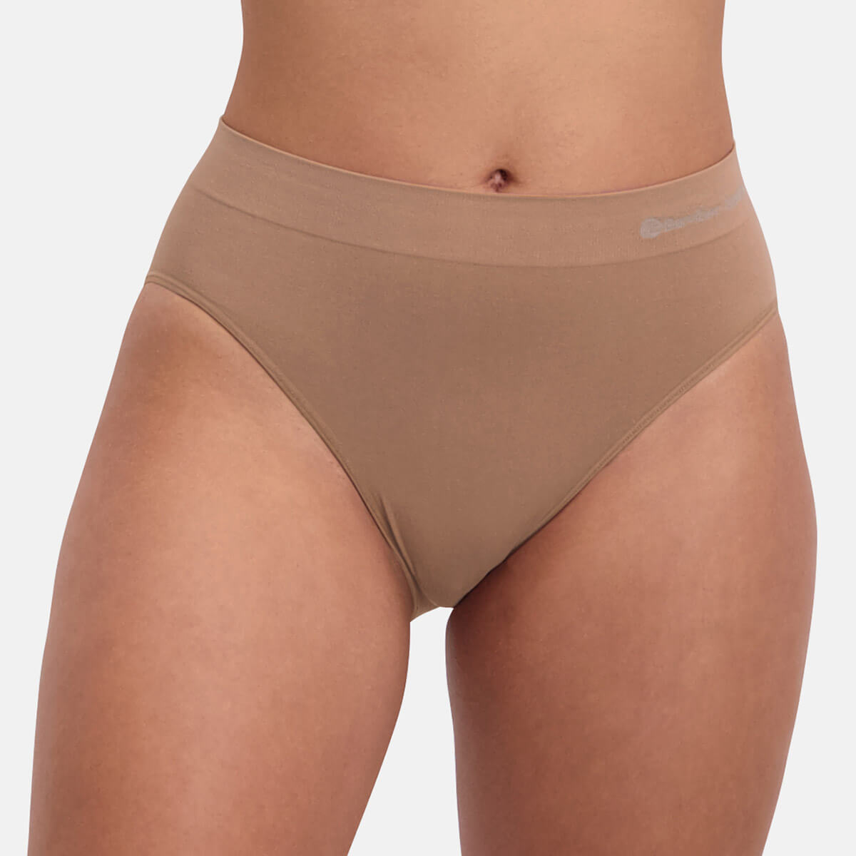 Bamboo Basics - Seamless Full Briefs Belle  - Tan