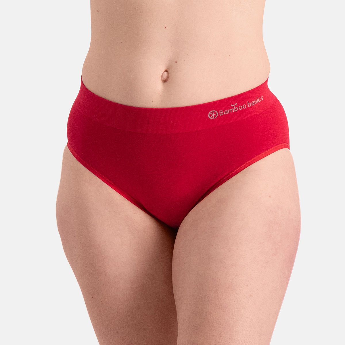 Bamboo Basics - Seamless Full Briefs Belle  - Rood
