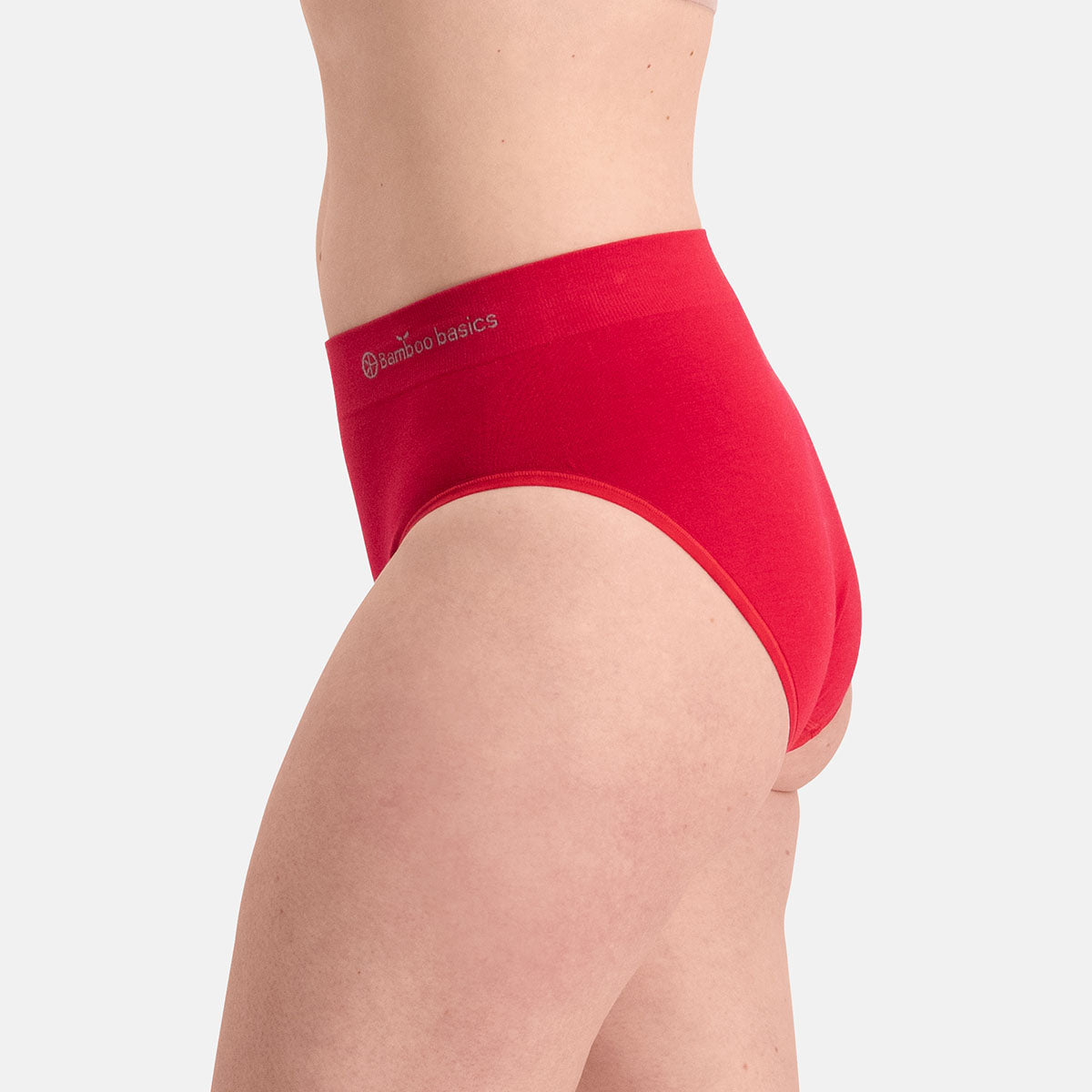 Bamboo Basics - Seamless Full Briefs Belle  - Rood