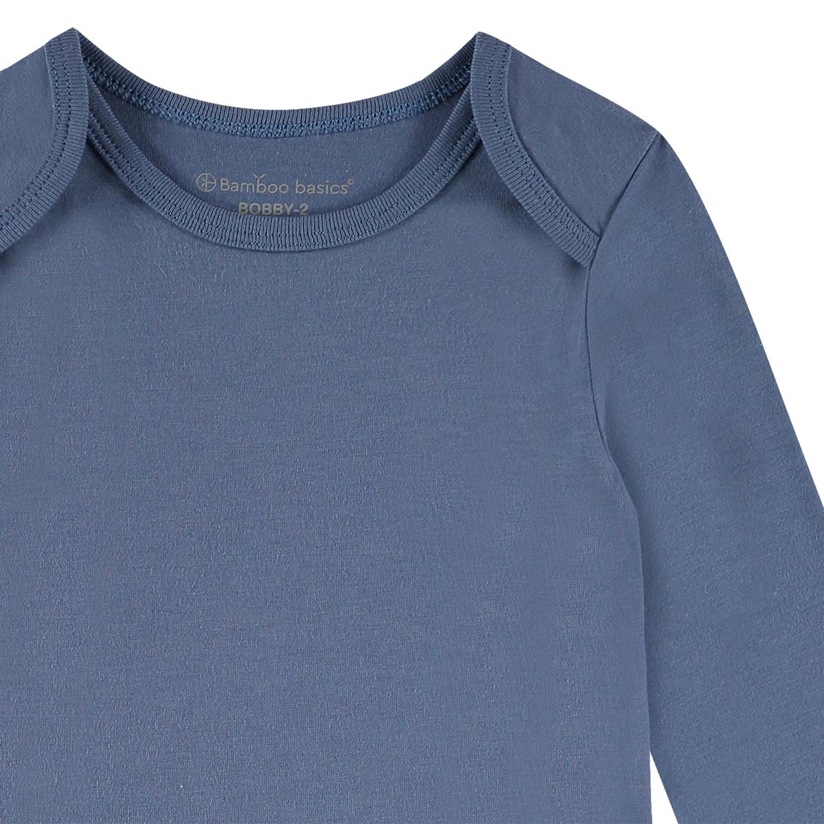 Bamboo Basics - Romper BOBBY lange mouw  - Off White, Groen & Blauw