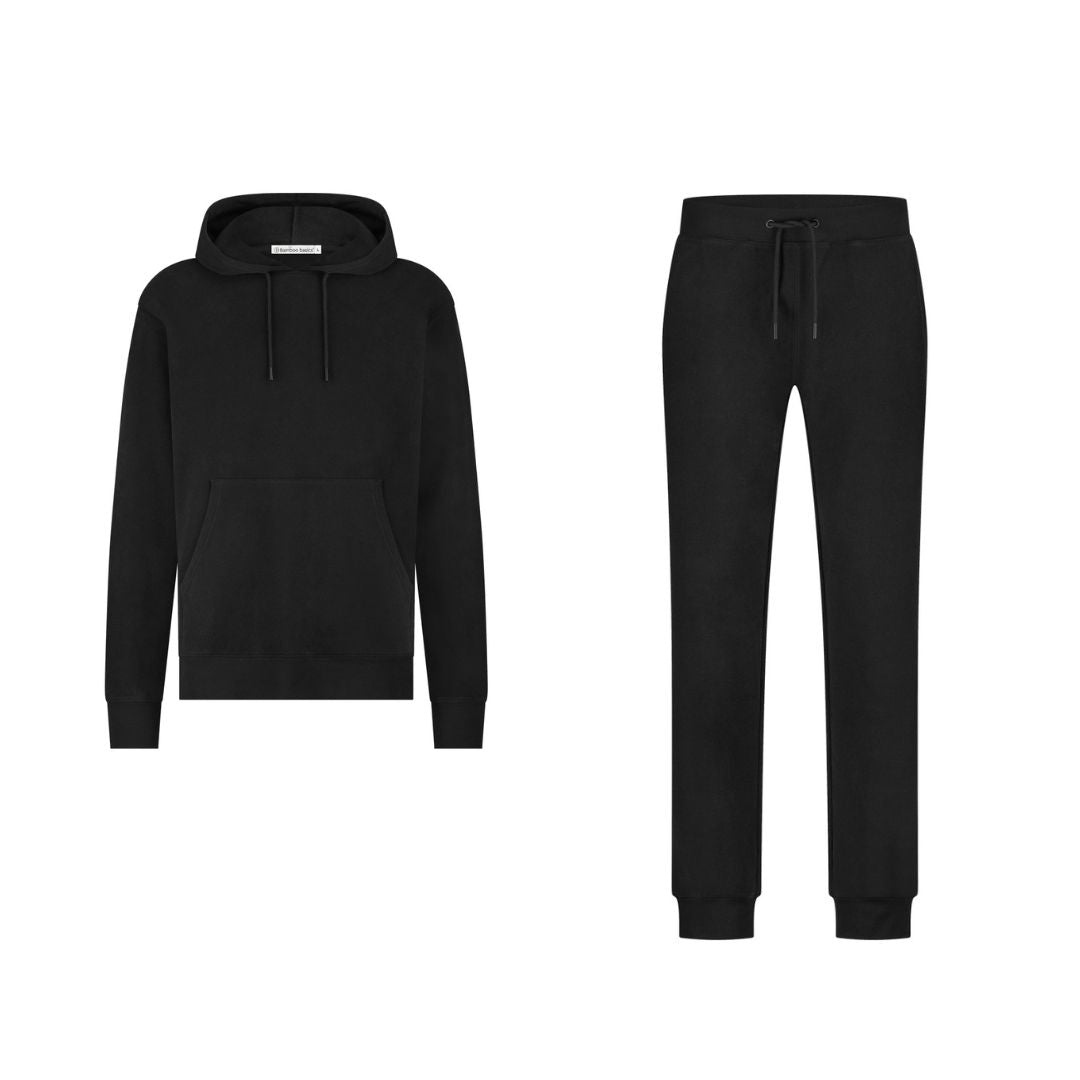 Lounge set heren Dean + Boas - Zwart