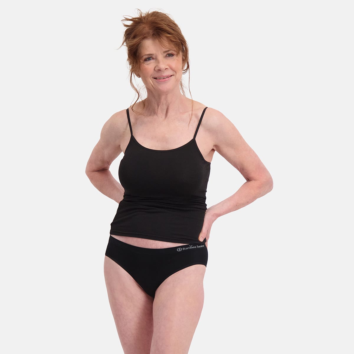 Bamboo Basics - Seamless Hip Slip Chloe  - Zwart