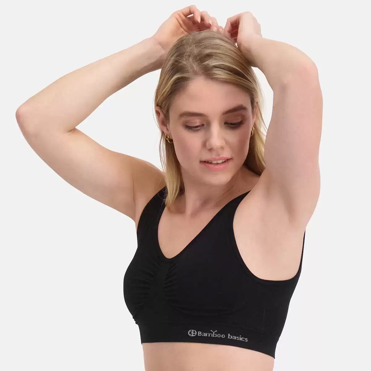 Seamless Padded Bra + Full Brief – zwart