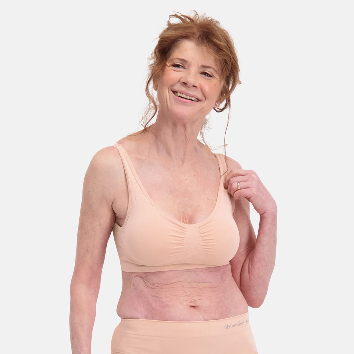 Bamboo Basics - Seamless Padded Bra Fleur - Roze