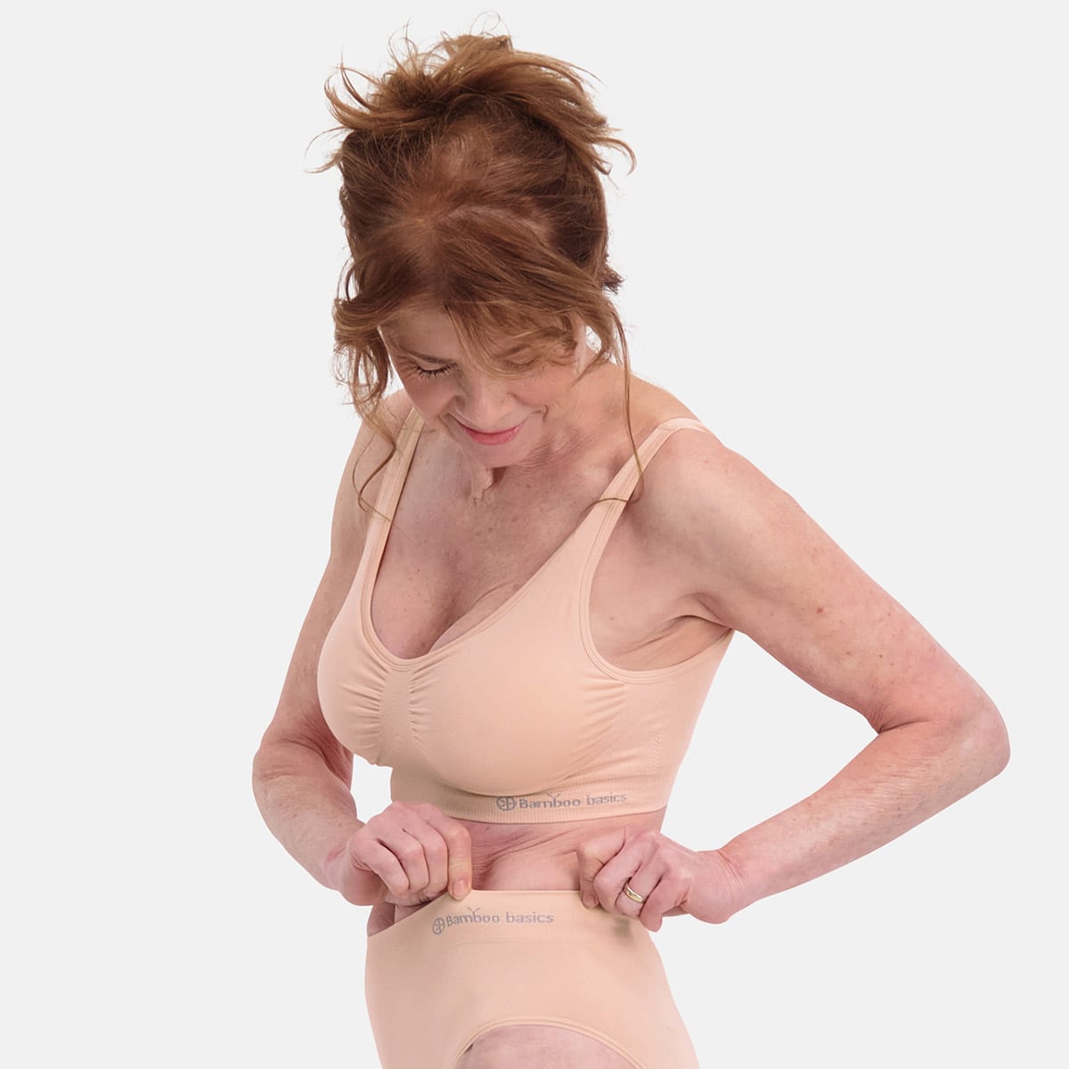 Bamboo Basics - Seamless Padded Bra Fleur - Roze