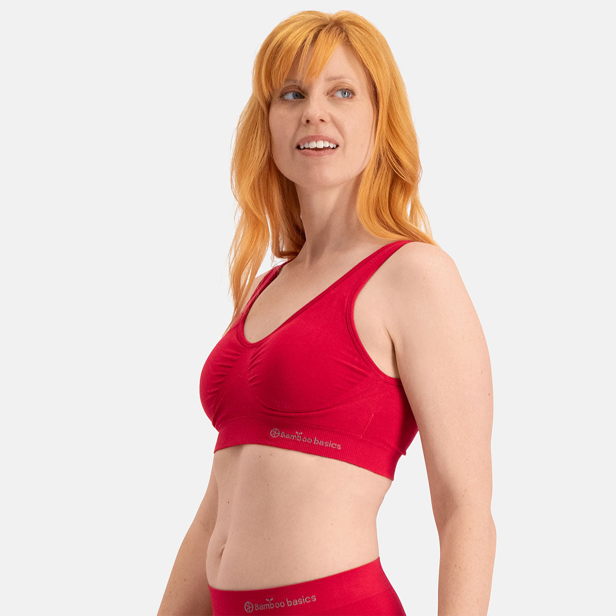 Seamless Padded Bra + Full Brief – Rood