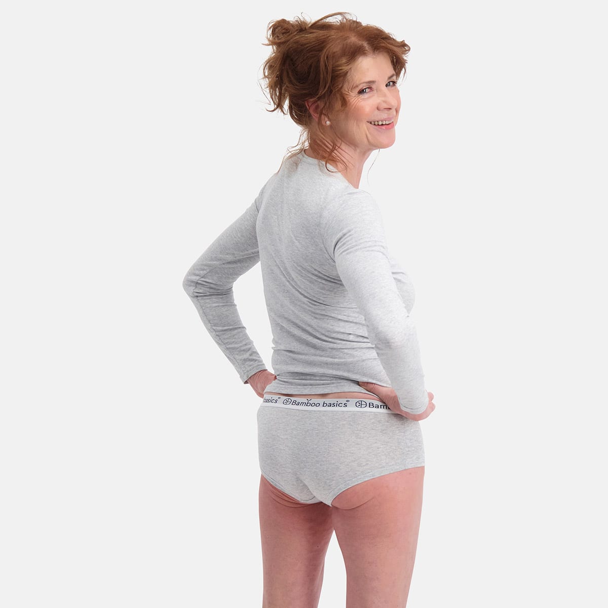Bamboo Basics - Hipsters Iris  - Light Grey Melange