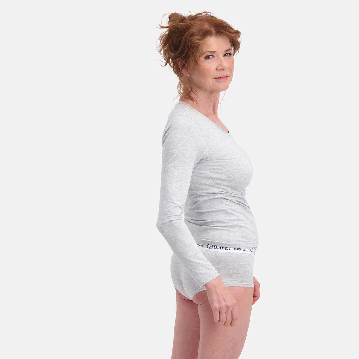 Bamboo Basics - Hipsters Iris  - Light Grey Melange