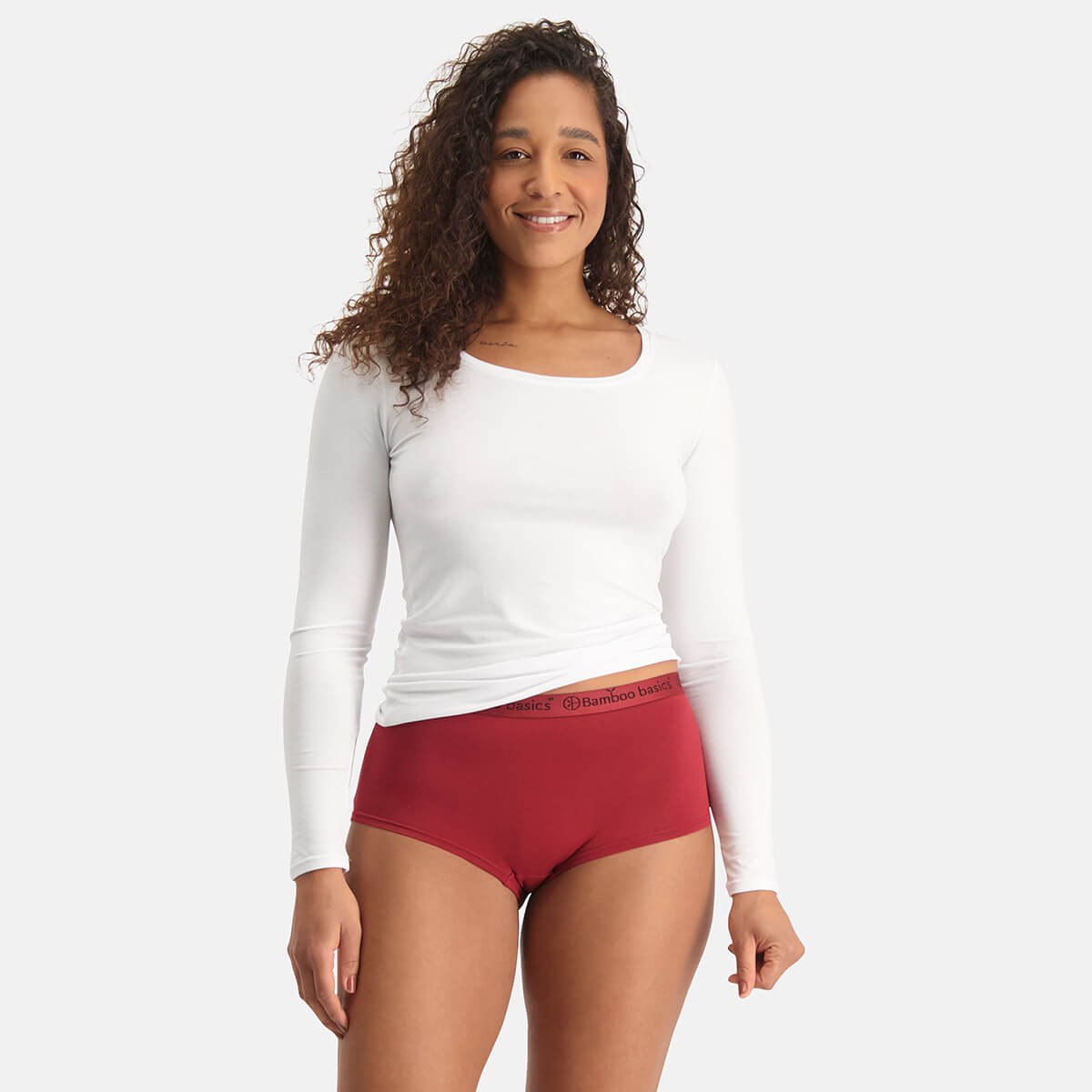 Bamboo Basics - Hipsters Ivy - Bordeaux Rood