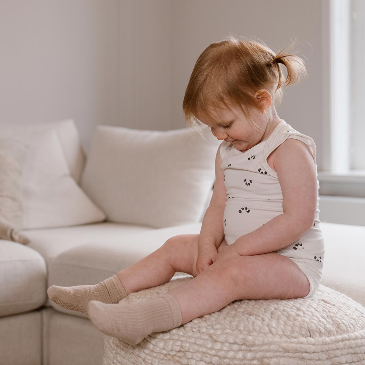 Bamboo Basics - Romper zonder mouw IZZY  - Off White, Off White & Print