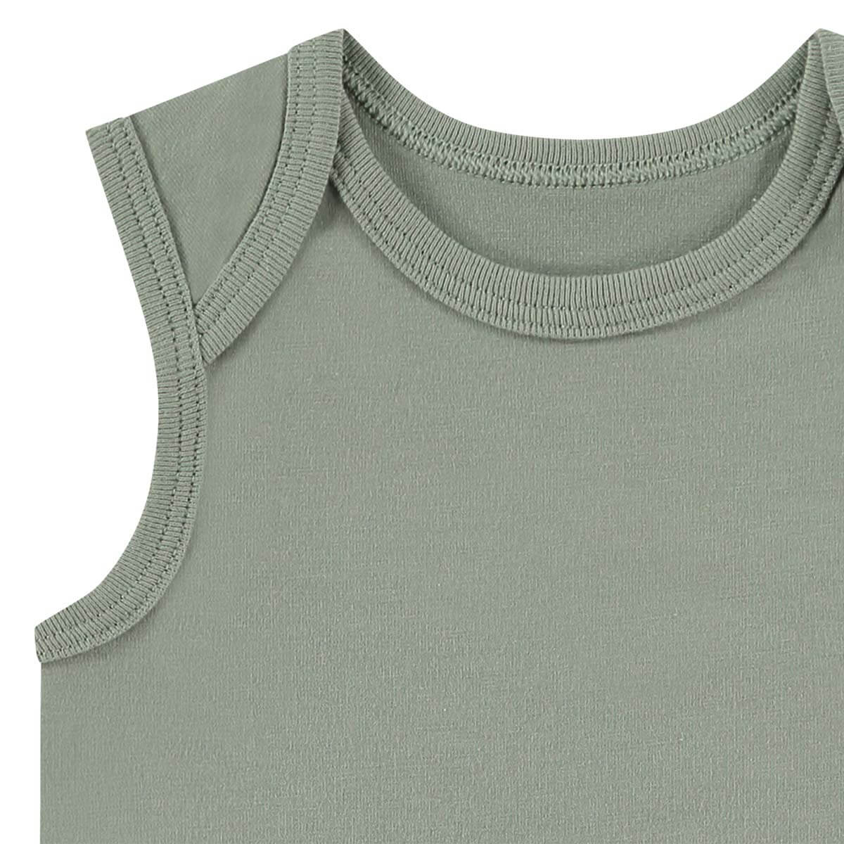 Bamboo Basics - Romper zonder mouw IZZY  - Beige, Groen & Roze