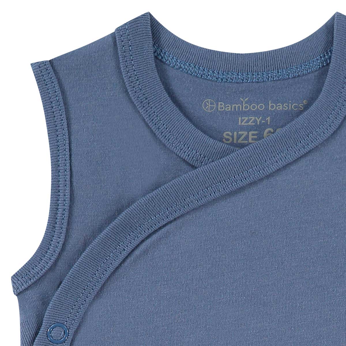 Bamboo Basics - Overslagromper zonder mouw IZZY  - Beige, Groen & Blauw