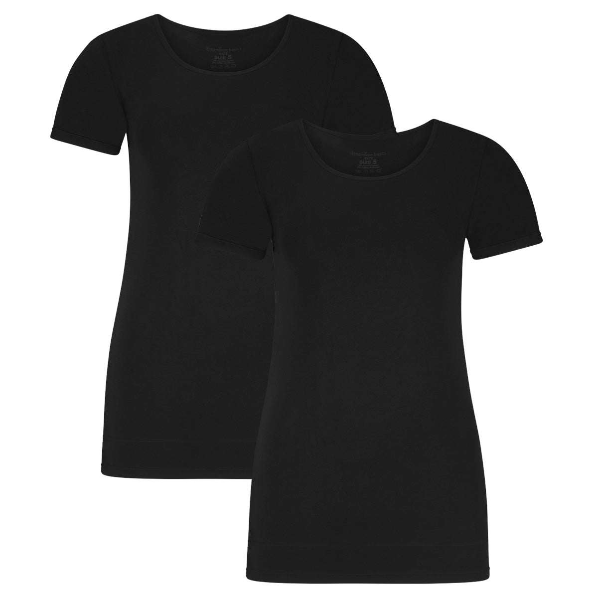 Bamboo Basics Long Fit T-shirts Kate  - Zwart - pack shot