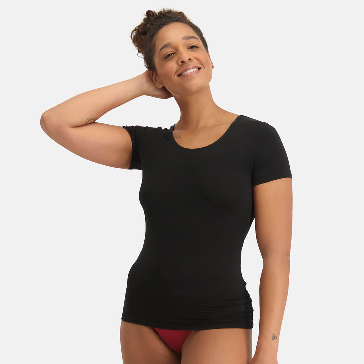 Bamboo Basics - T-shirts Kyra  - Zwart