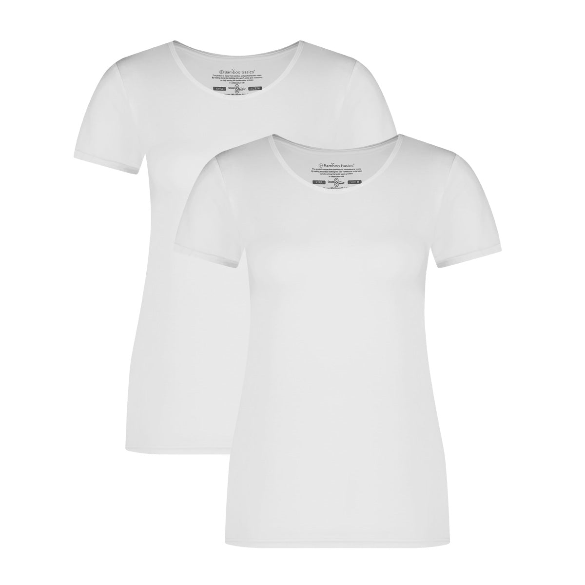 Bamboo Basics T-shirts Kyra  - Wit - pack shot
