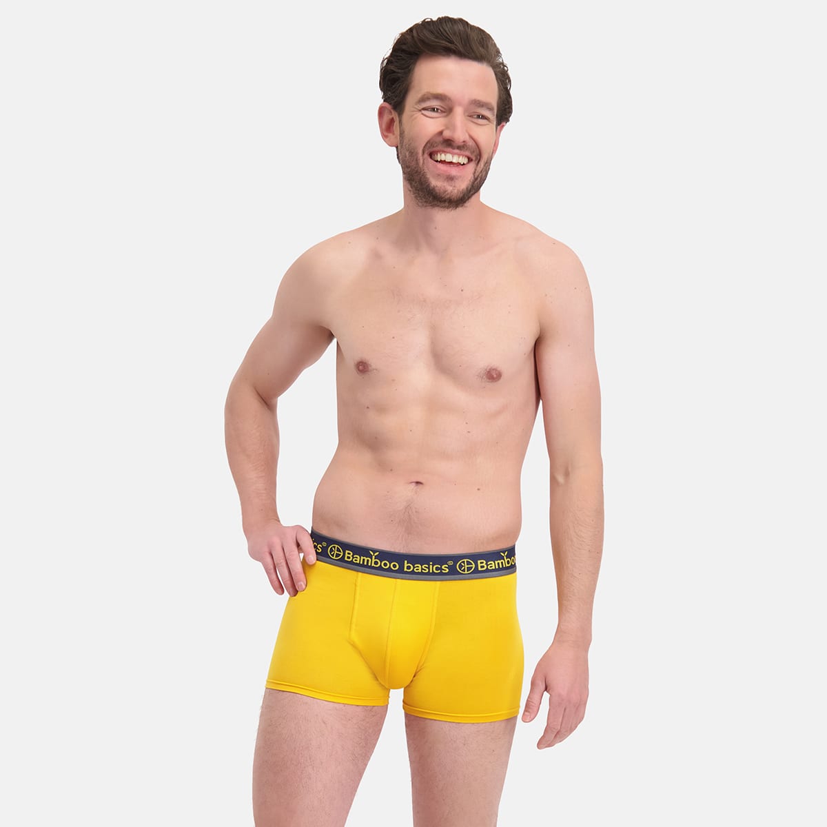 Bamboo Basics - Trunk Boxershorts Liam  - Rood, Zwart & Okergeel