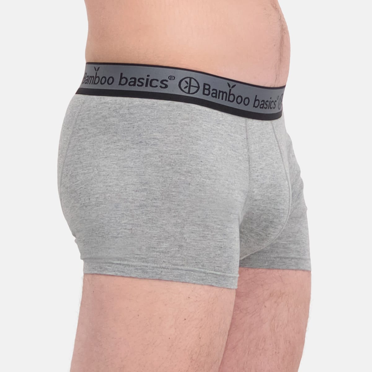 Bamboo Basics - Trunk Boxershorts Liam  - Zwart, Army & Grey Melange