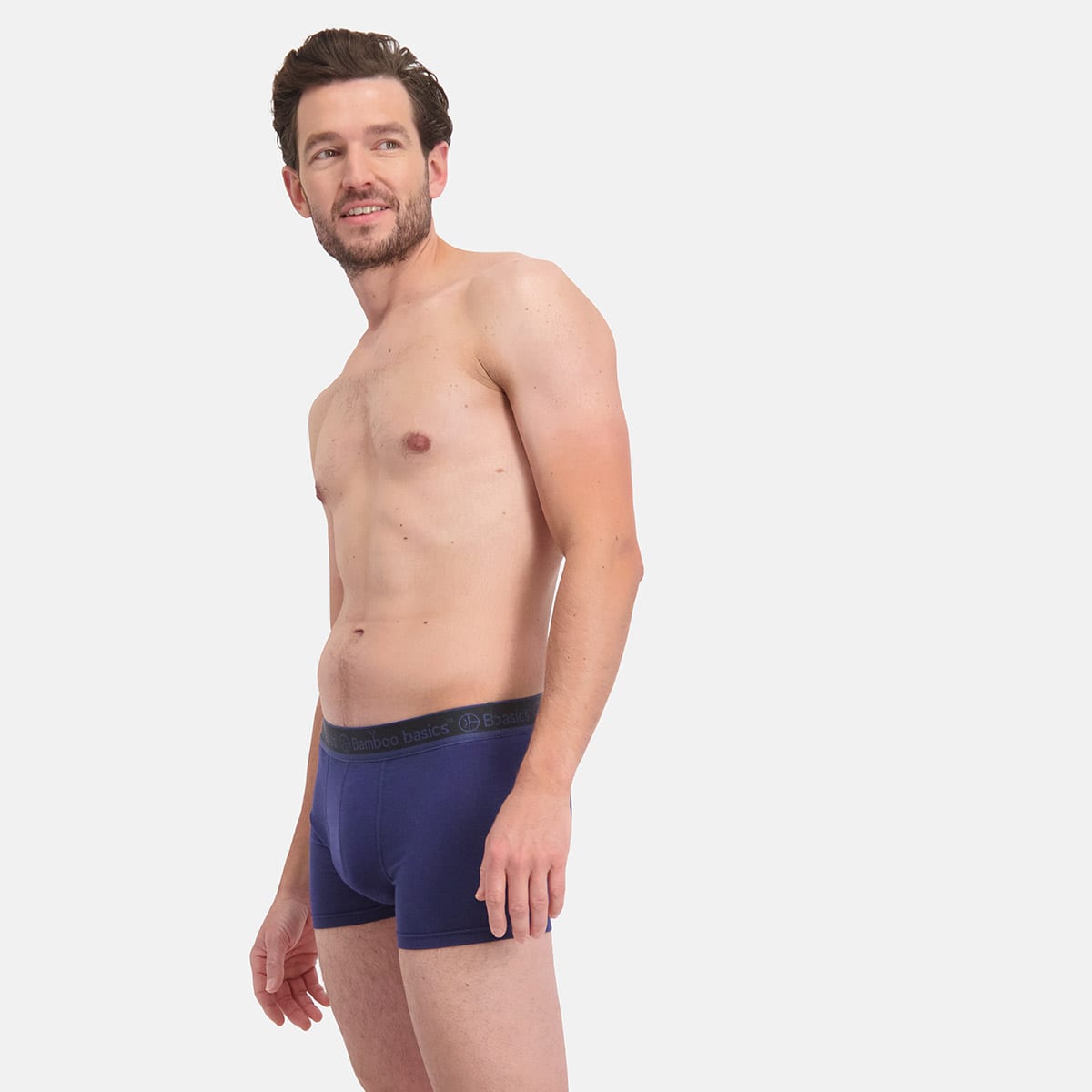 Bamboo Basics - Trunk Boxershorts Liam  - Zwart, Blauw & Navy