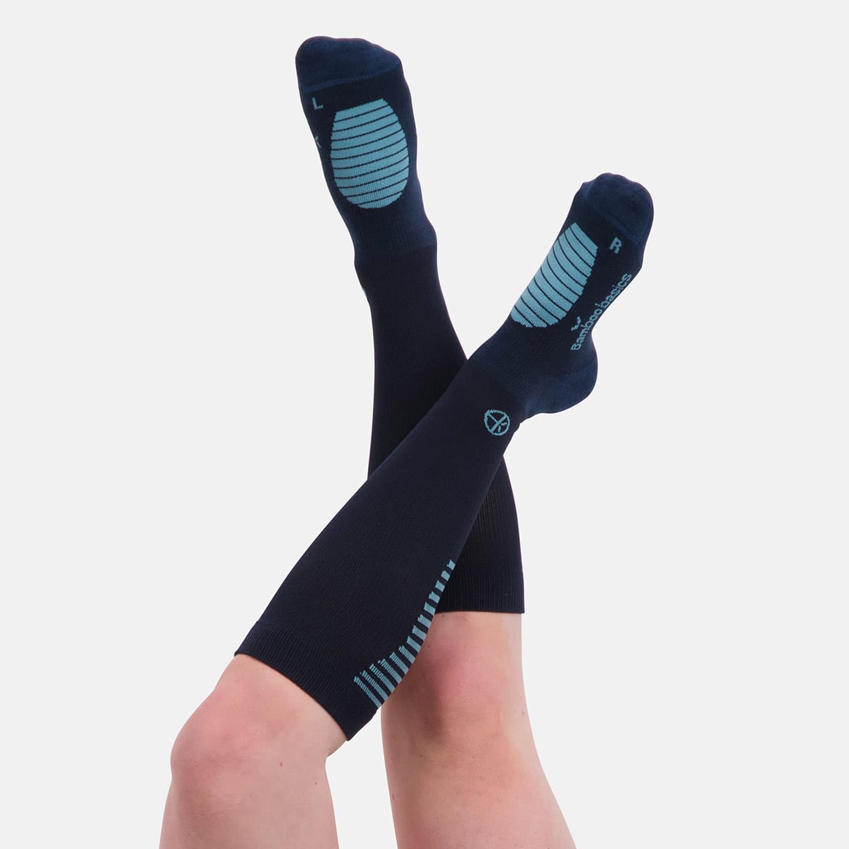 Bamboo Basics - Compressiesokken Max Sport - Blauw