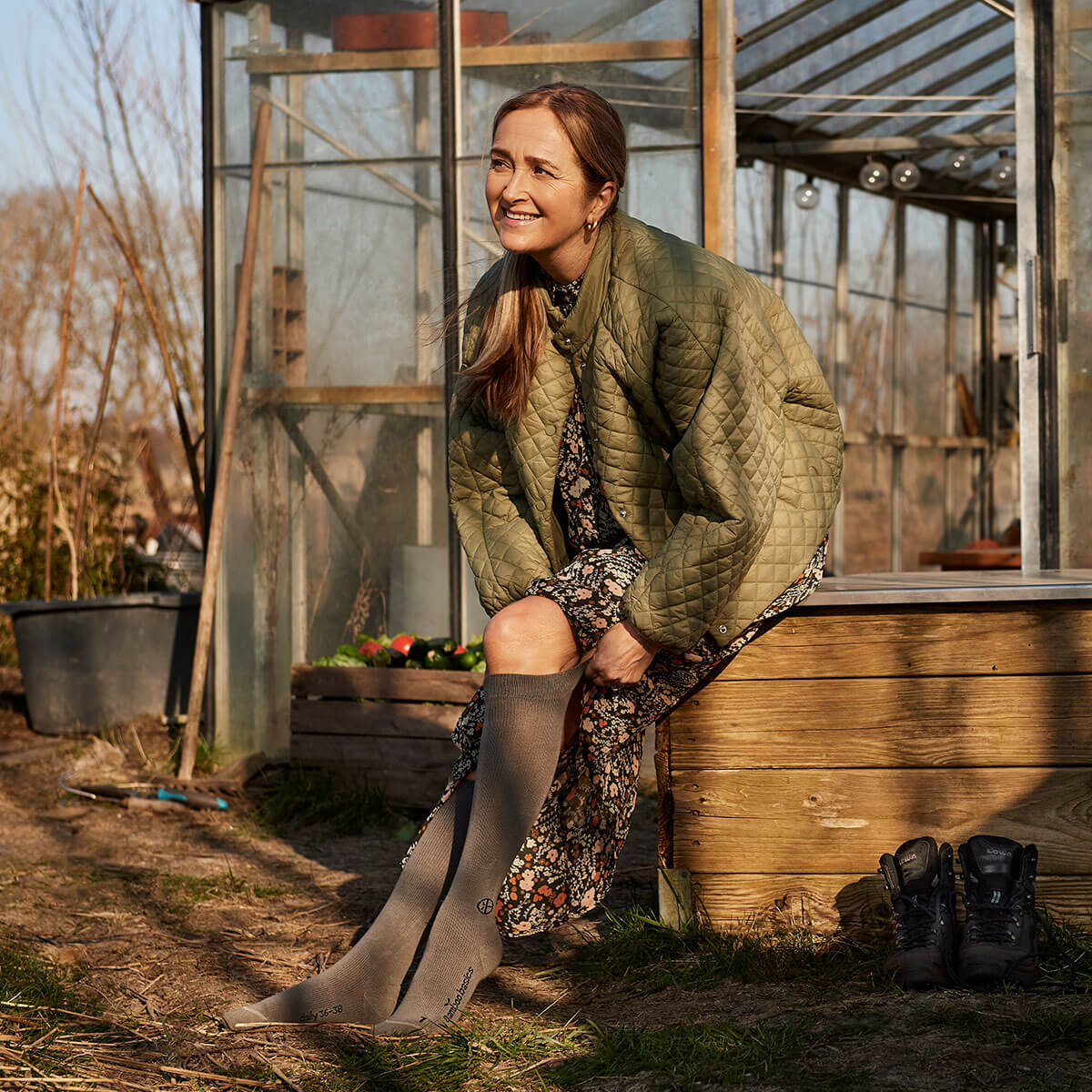 Bamboo Basics - Compressiesokken Max Daily - Grijs