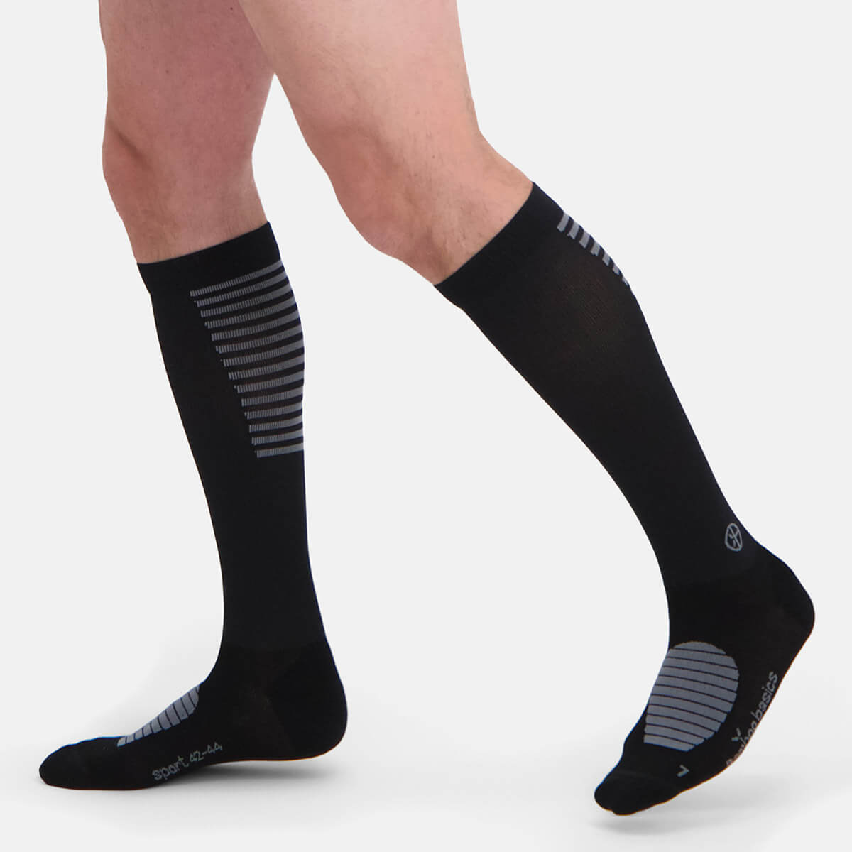 Bamboo Basics - Compressiesokken Max Sport - Zwart