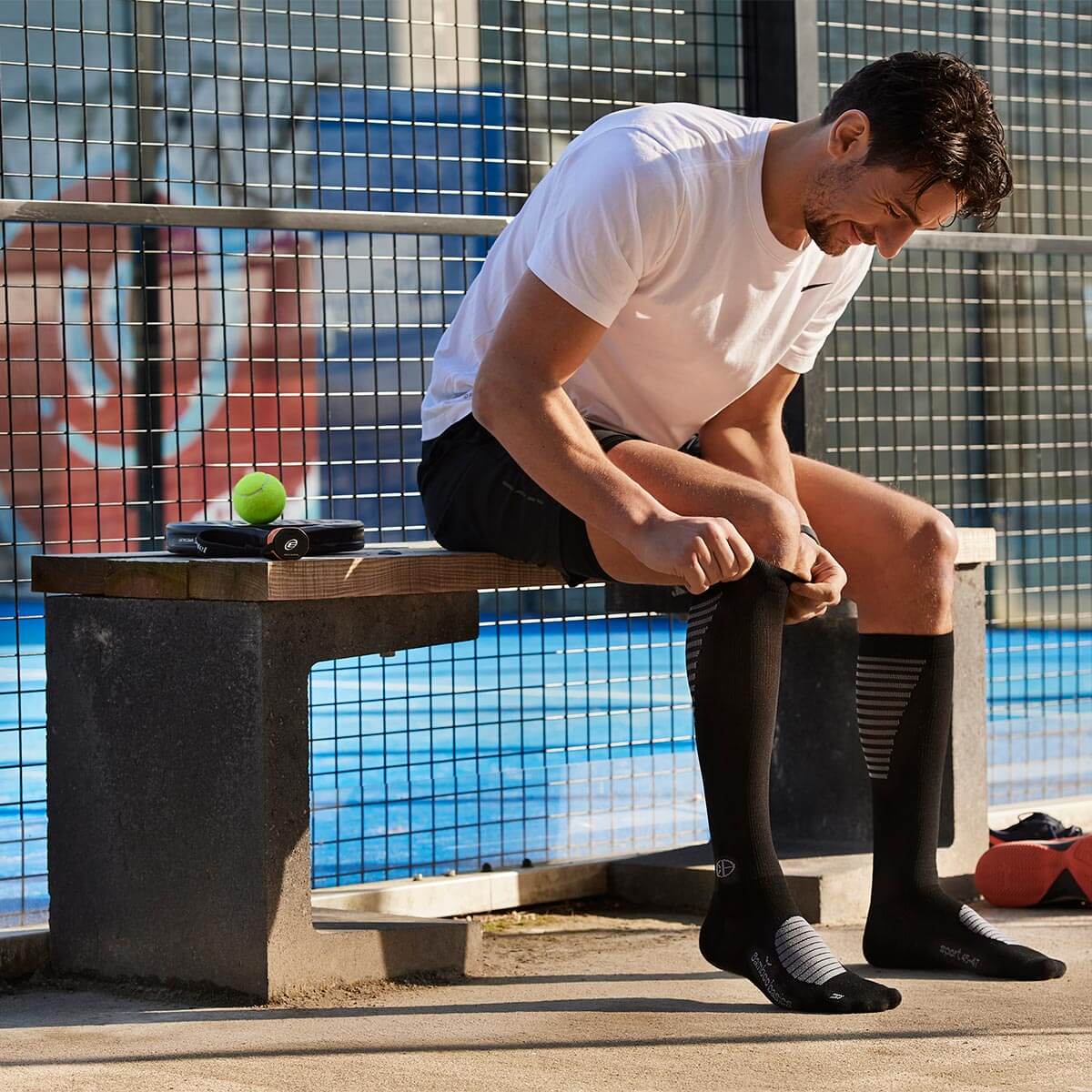 Bamboo Basics - Compressiesokken Max Sport - Zwart