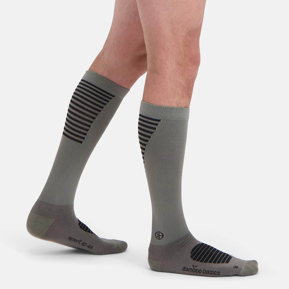 Bamboo Basics - Compressiesokken Max Sport - Grijs