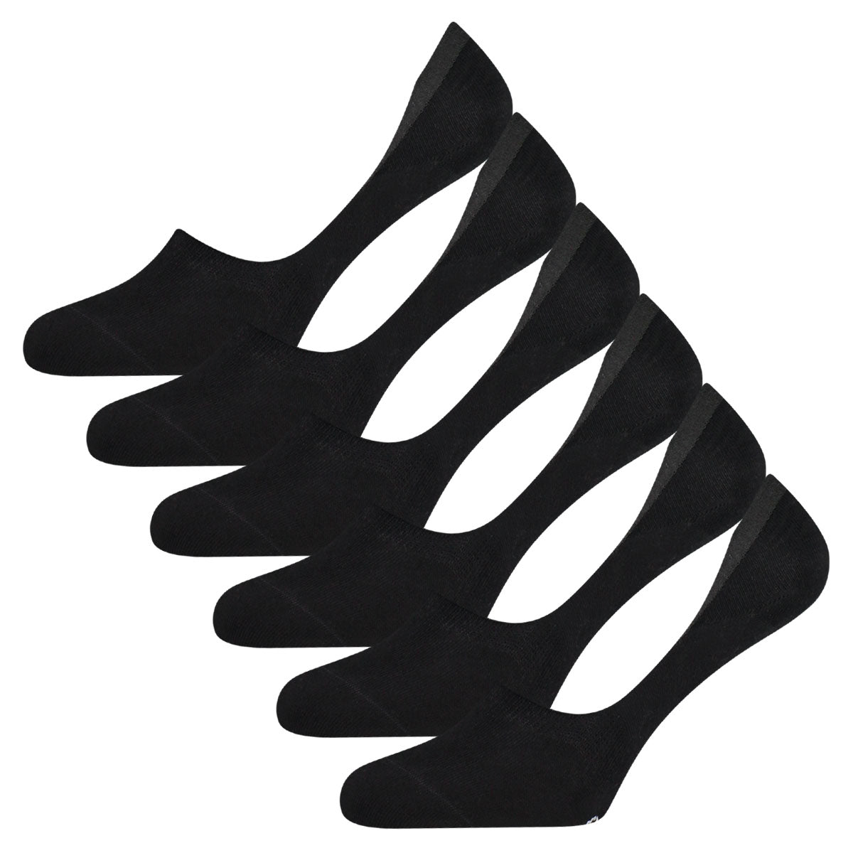 Invisible sokken Mika (6-pack) - Zwart