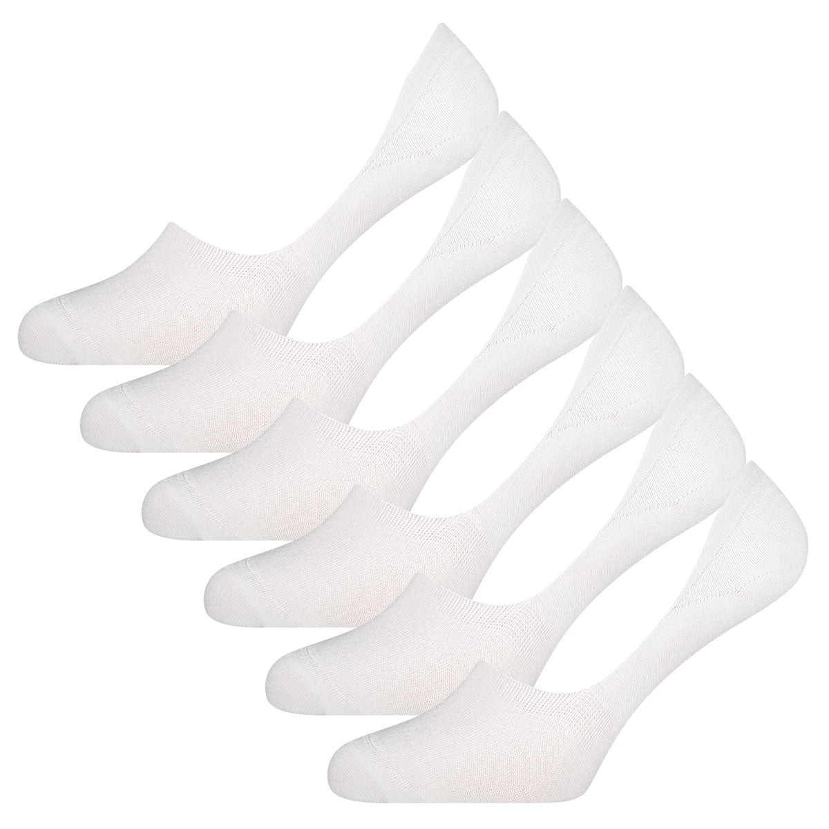 Invisible sokken Mika (6-pack) - Wit