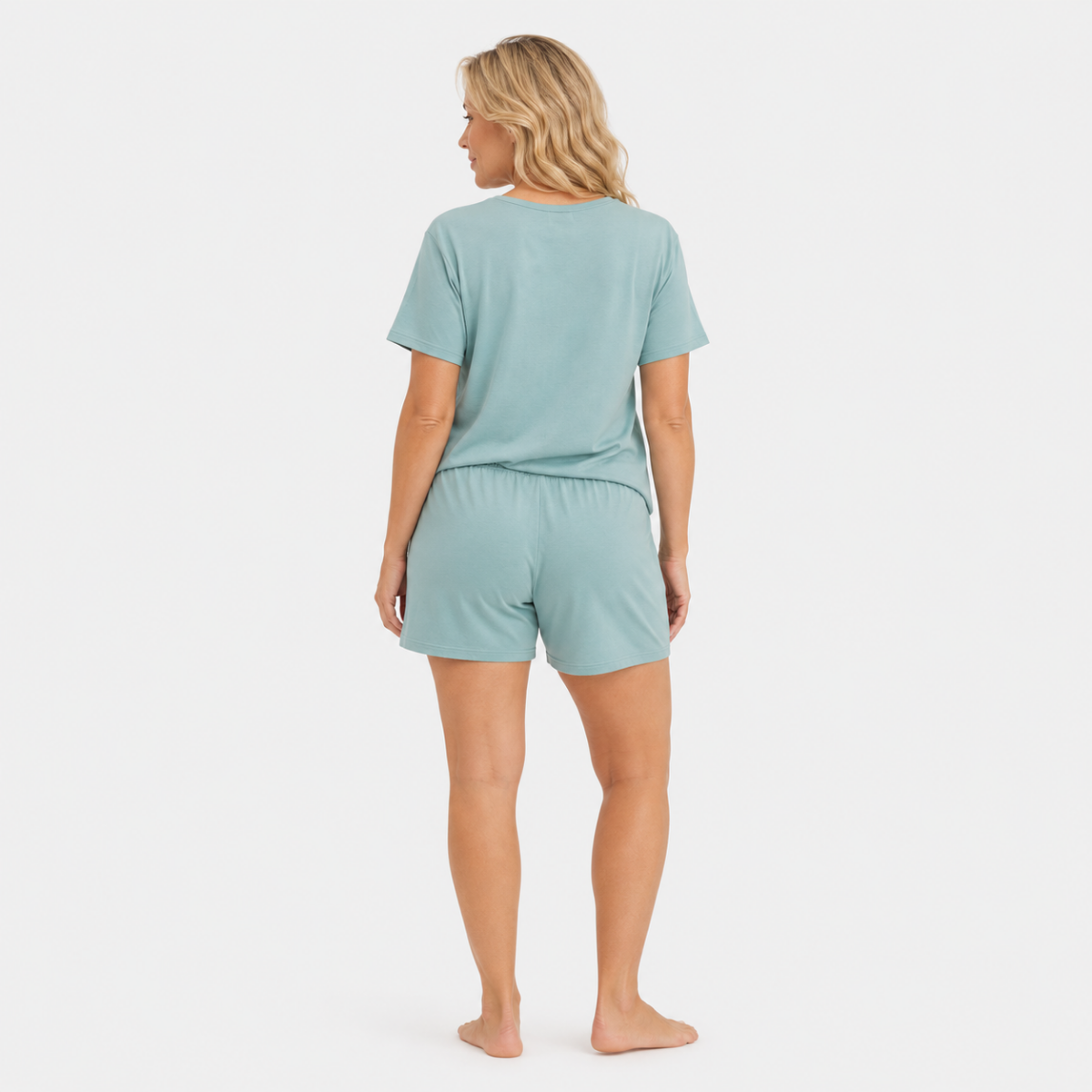 Pyjama set korte mouw Nicole - Groen