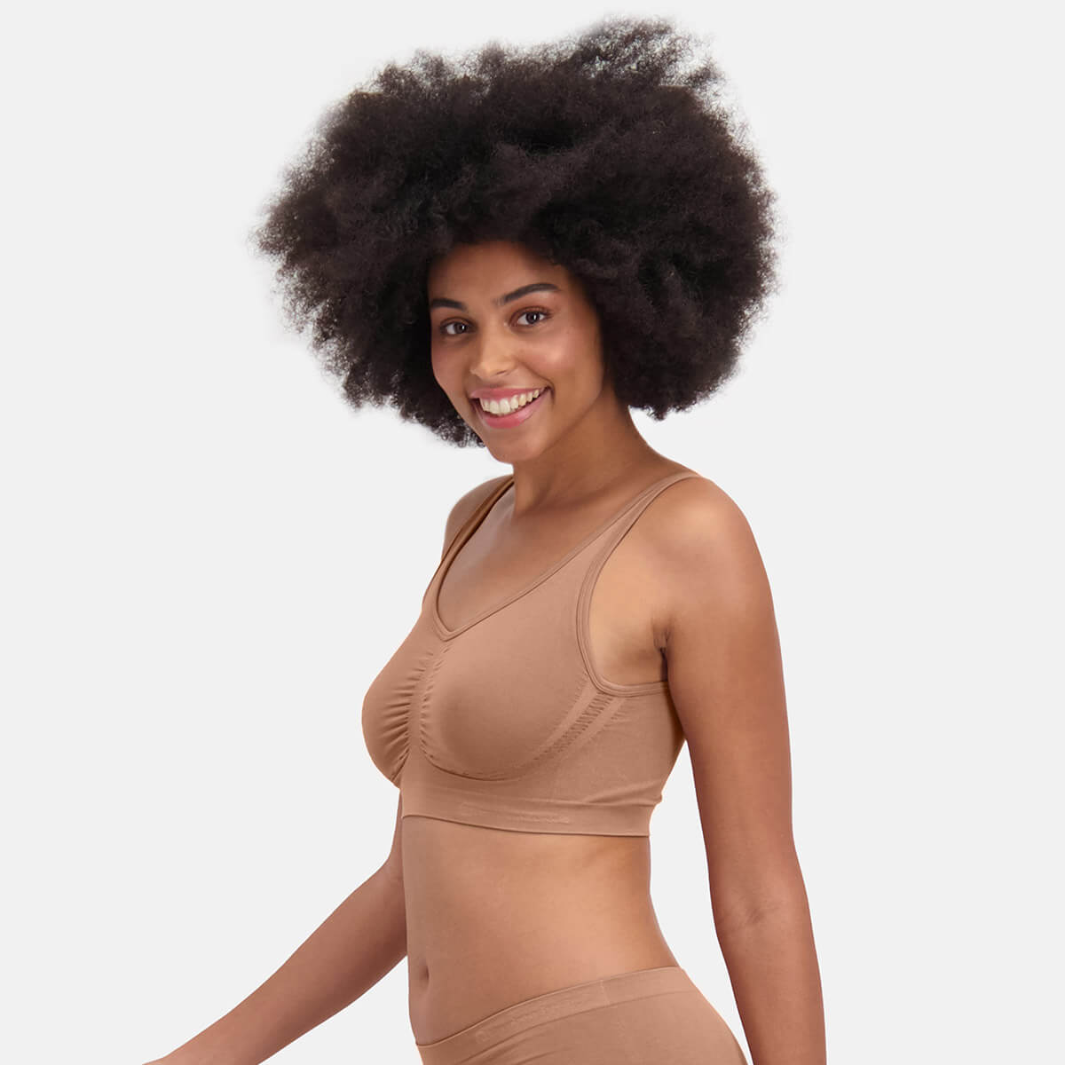 Bamboo Basics - Seamless Bra Nova  - Tan