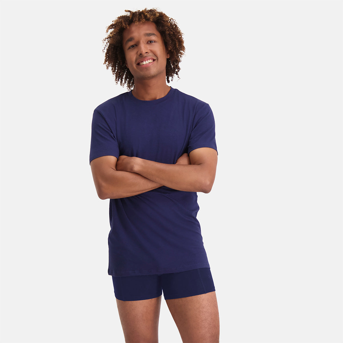 Voordeelbundel: T-shirts ronde hals + Boxershorts - Navy