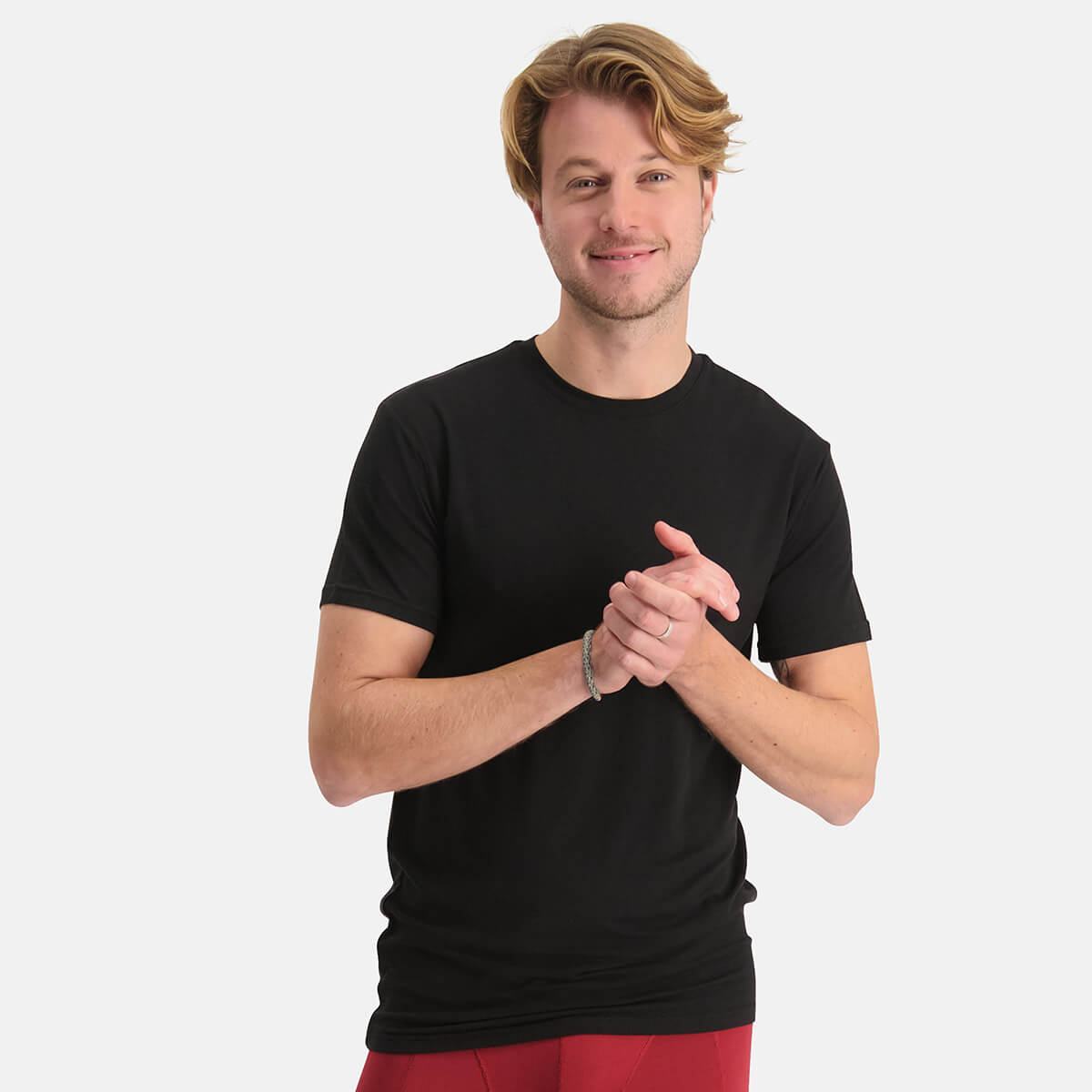 Bamboo Basics - T-Shirts Ray ronde hals  - Zwart