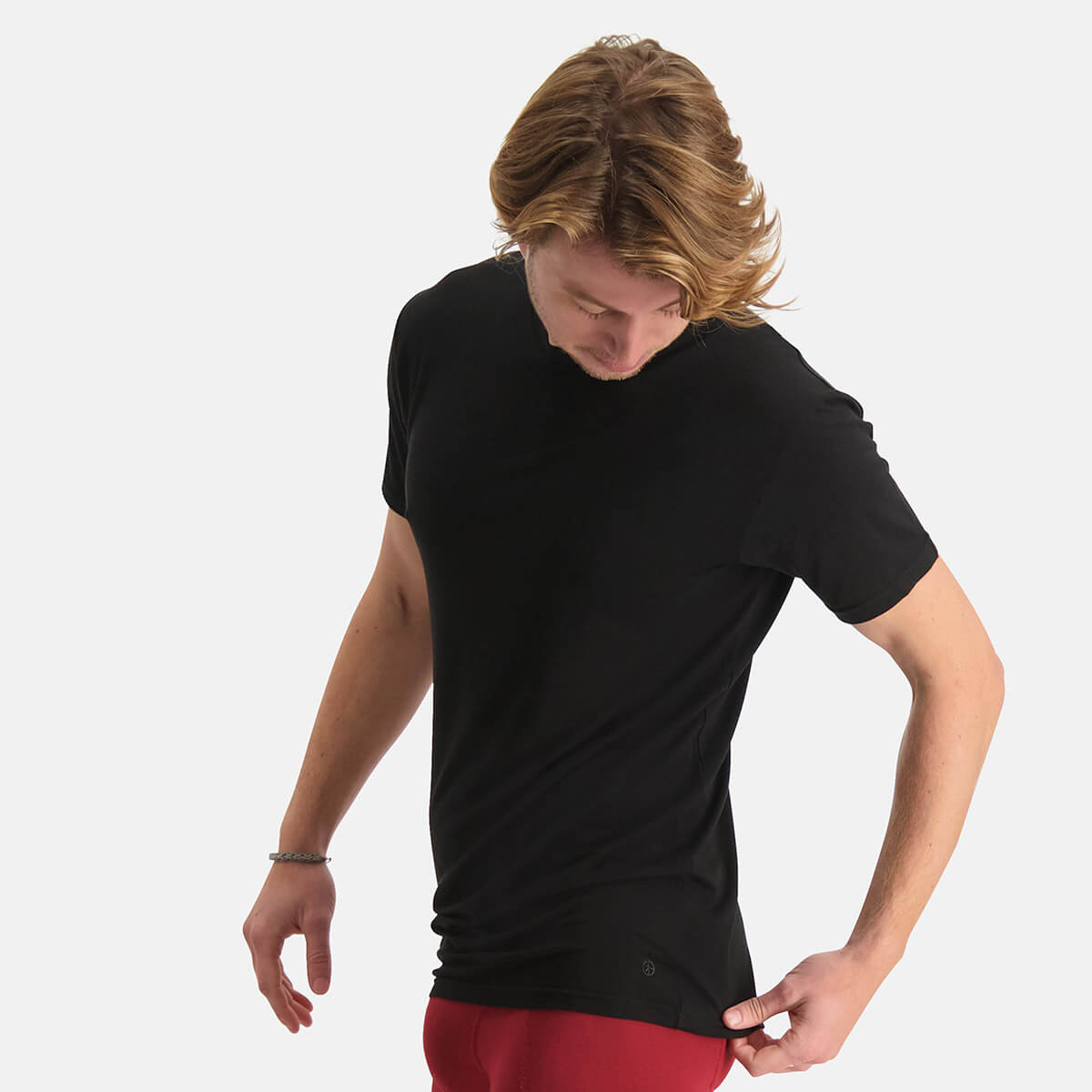 Bamboo Basics - T-Shirts Ray ronde hals  - Zwart